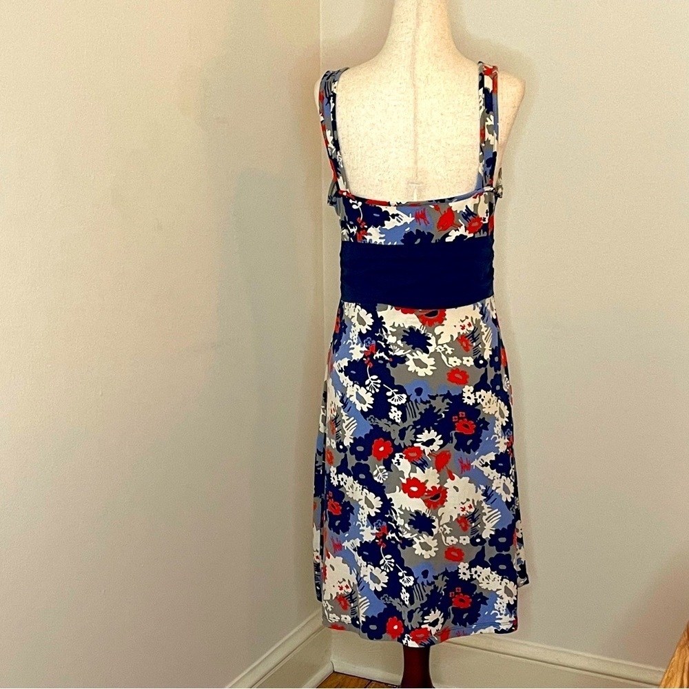 Patagonia Floral Sleeveless Dress - Blue and Red - Size Medium Organic Cotton - Picture 3 of 4
